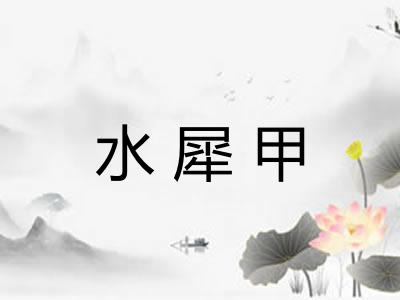 水犀甲