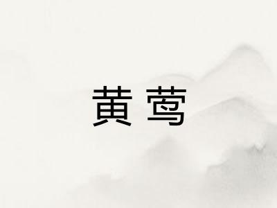 黄莺