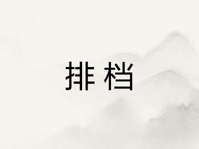 排档