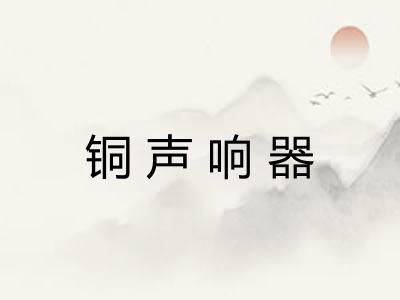 铜声响器