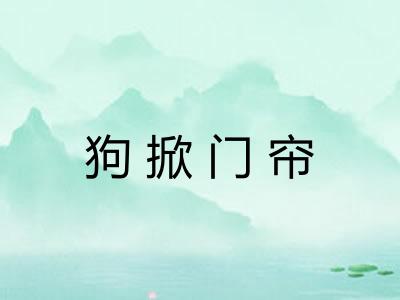 狗掀门帘