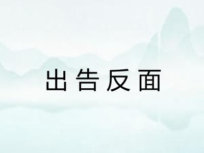 出告反面