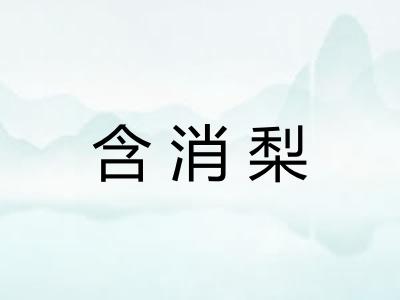 含消梨