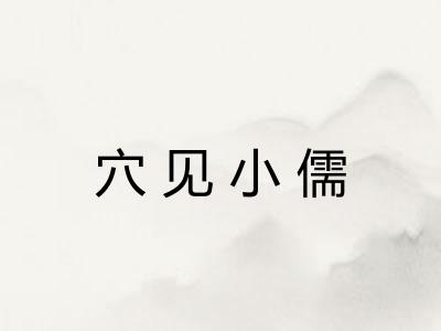穴见小儒