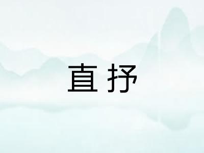 直抒