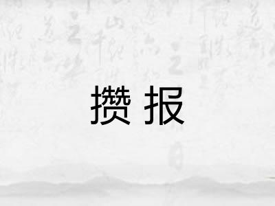 攒报