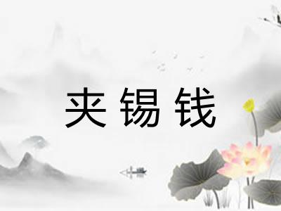夹锡钱