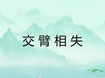 交臂相失