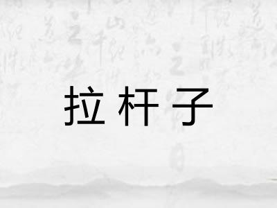 拉杆子