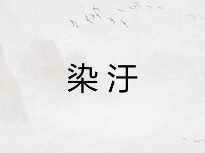 染汙