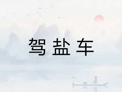 驾盐车