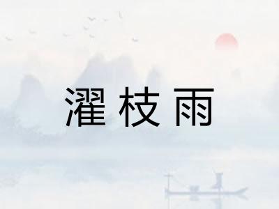 濯枝雨