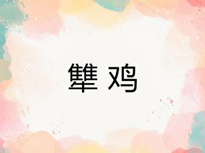 犨鸡