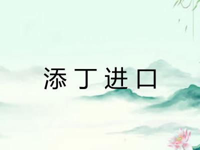 添丁进口