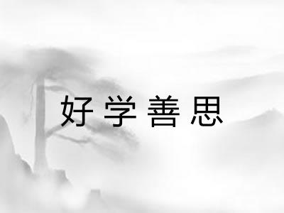 好学善思