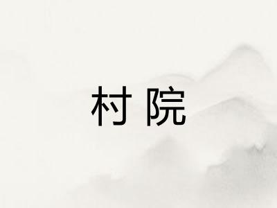 村院