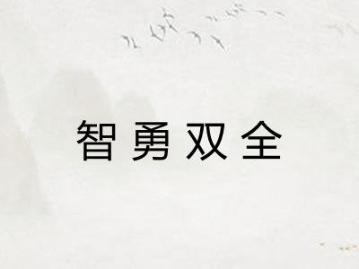 智勇双全