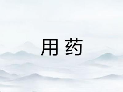 用药