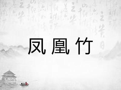 凤凰竹