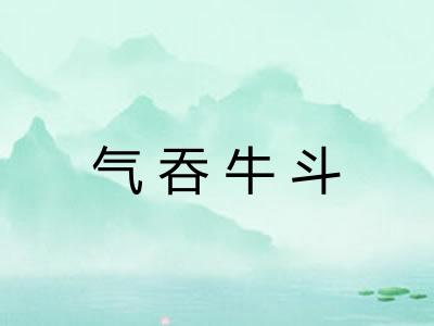 气吞牛斗