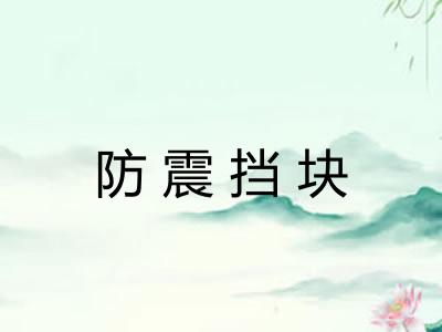 防震挡块