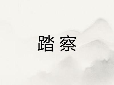 踏察