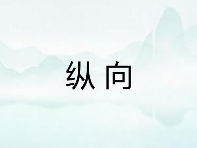 纵向