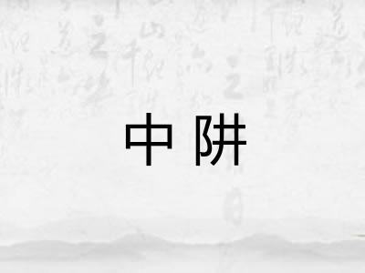 中阱