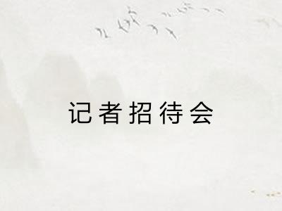 记者招待会