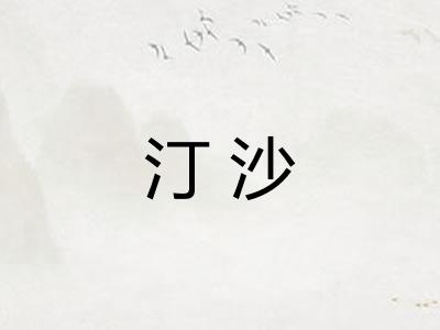 汀沙