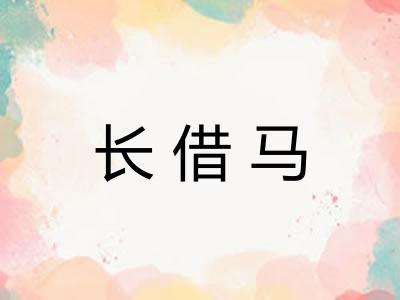 长借马