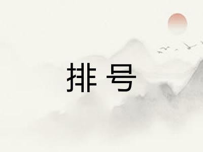 排号