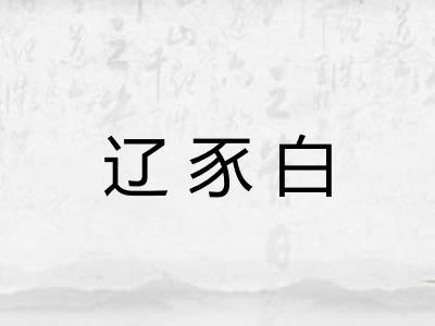 辽豕白