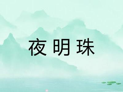 夜明珠