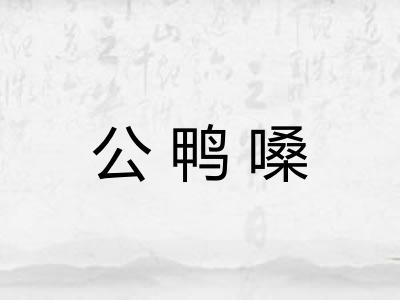 公鸭嗓
