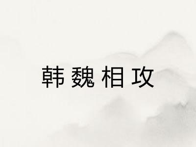 韩魏相攻