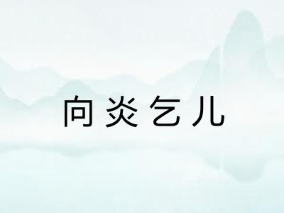 向炎乞儿