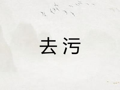 去污