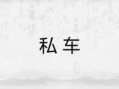 私车