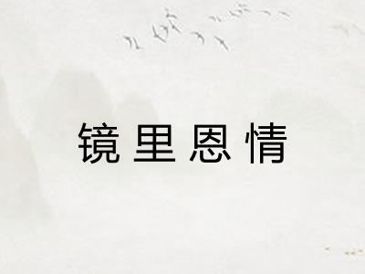 镜里恩情