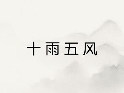 十雨五风