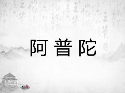 阿普陀