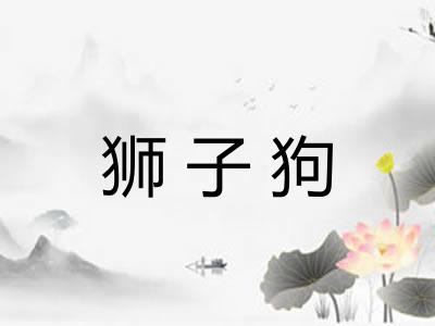 狮子狗