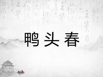 鸭头春