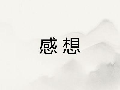 感想