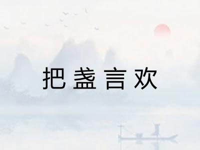 把盏言欢