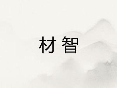 材智