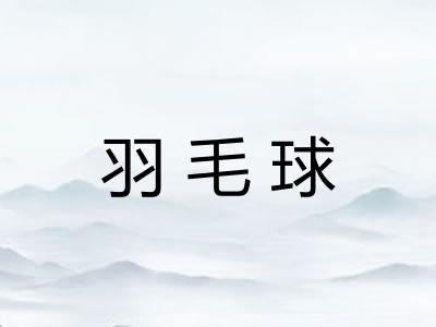 羽毛球