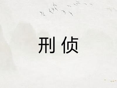刑侦