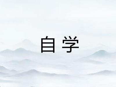 自学